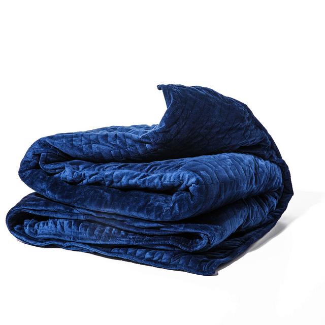 Gravity Blanket: The Weighted Blanket for Sleep, Stress and Anxiety, Navy 48&quot; x 72&quot; Size, 20-Pound