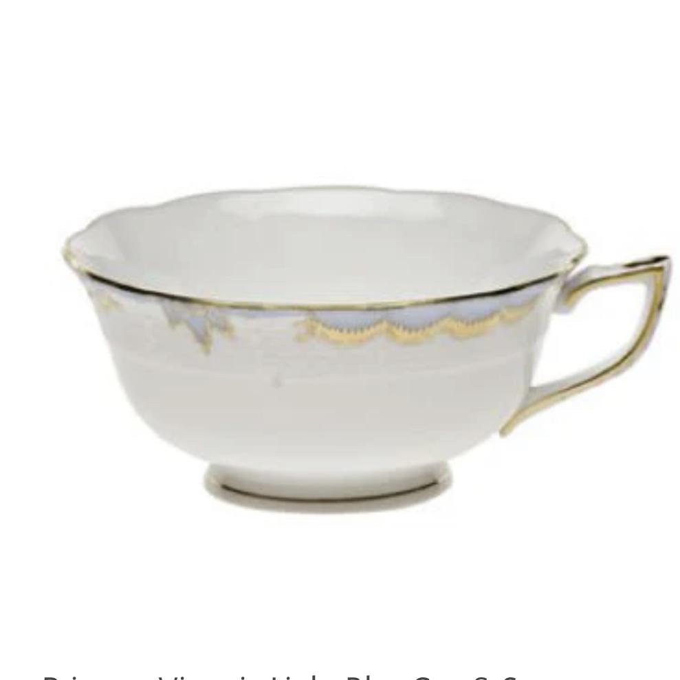 Princess Victoria Light Blue Cup & Saucer