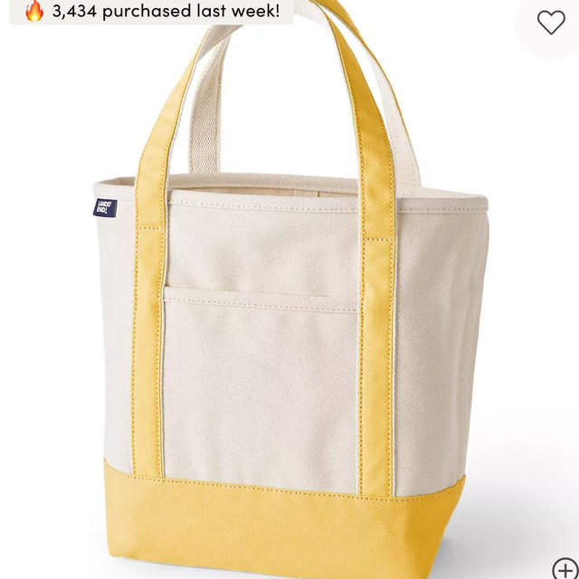 Medium 5 Pocket Open Top Canvas Tote Bag