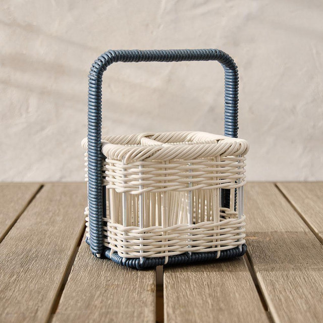Ronny Outdoor Wicker Utensil Caddy