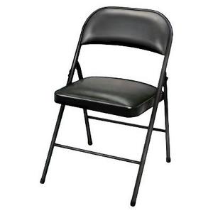 Plastic Development Group - Folding Chair Vinyl Padded Black - Plastic Dev Group®