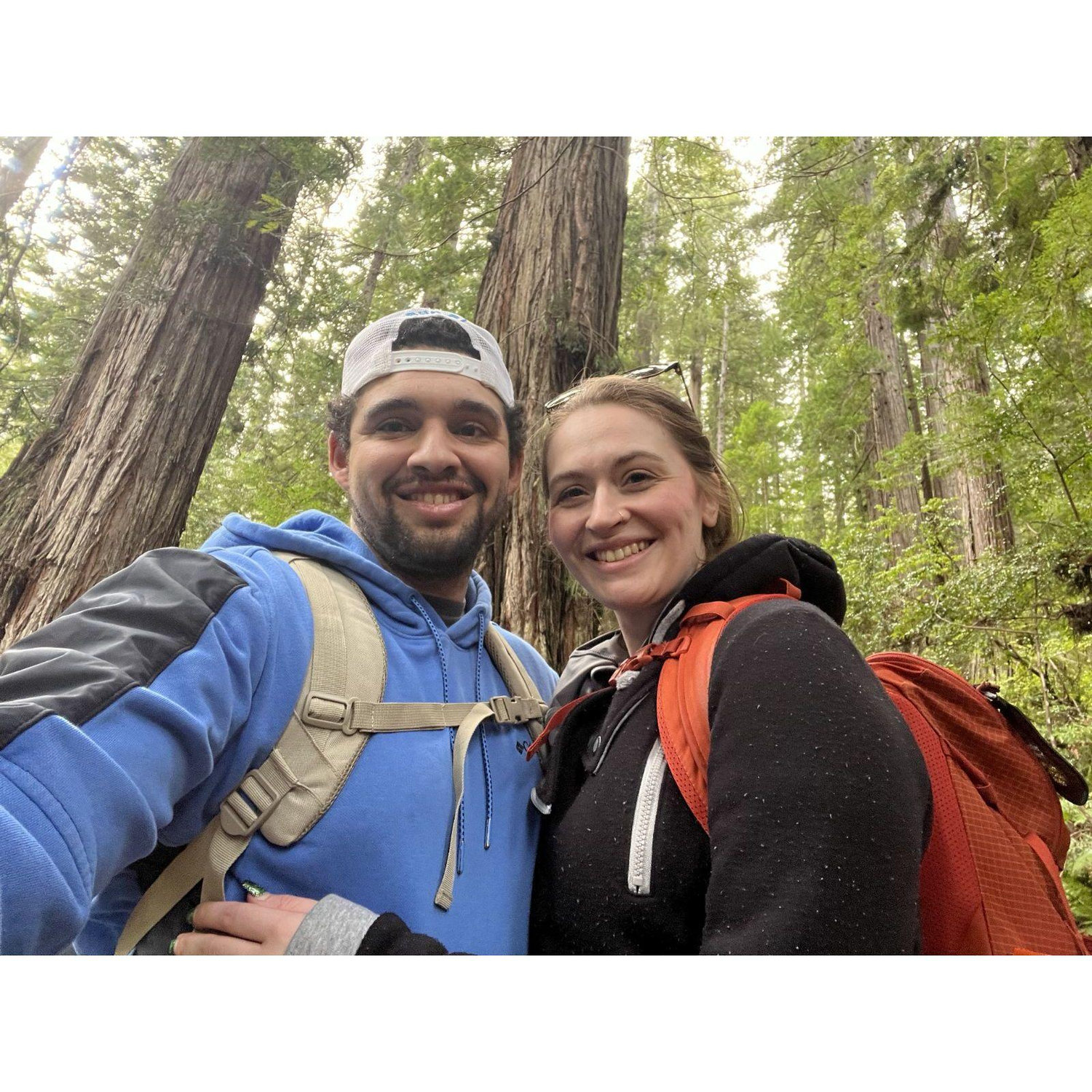Anniversary/Birthday Trip. Signed my contract for my new job the day before. LOVE THE REDWOODS!!