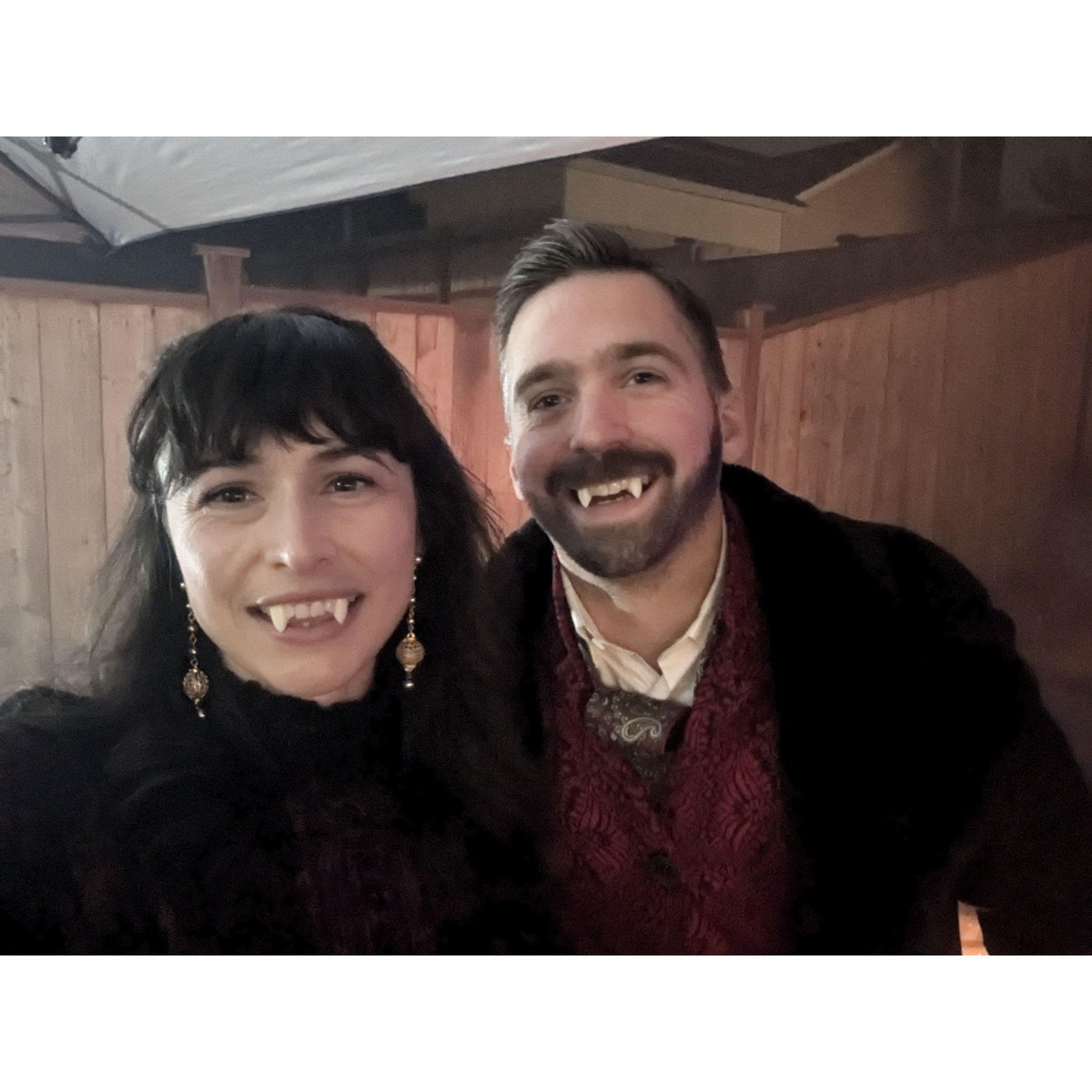 Megan as Nadja & John as Lazlo from What We Do in the Shadows