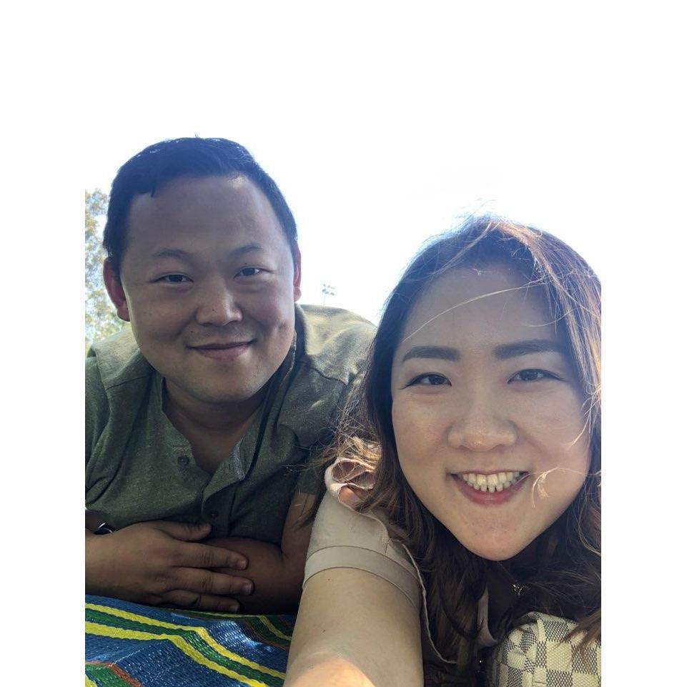 Our first photo together