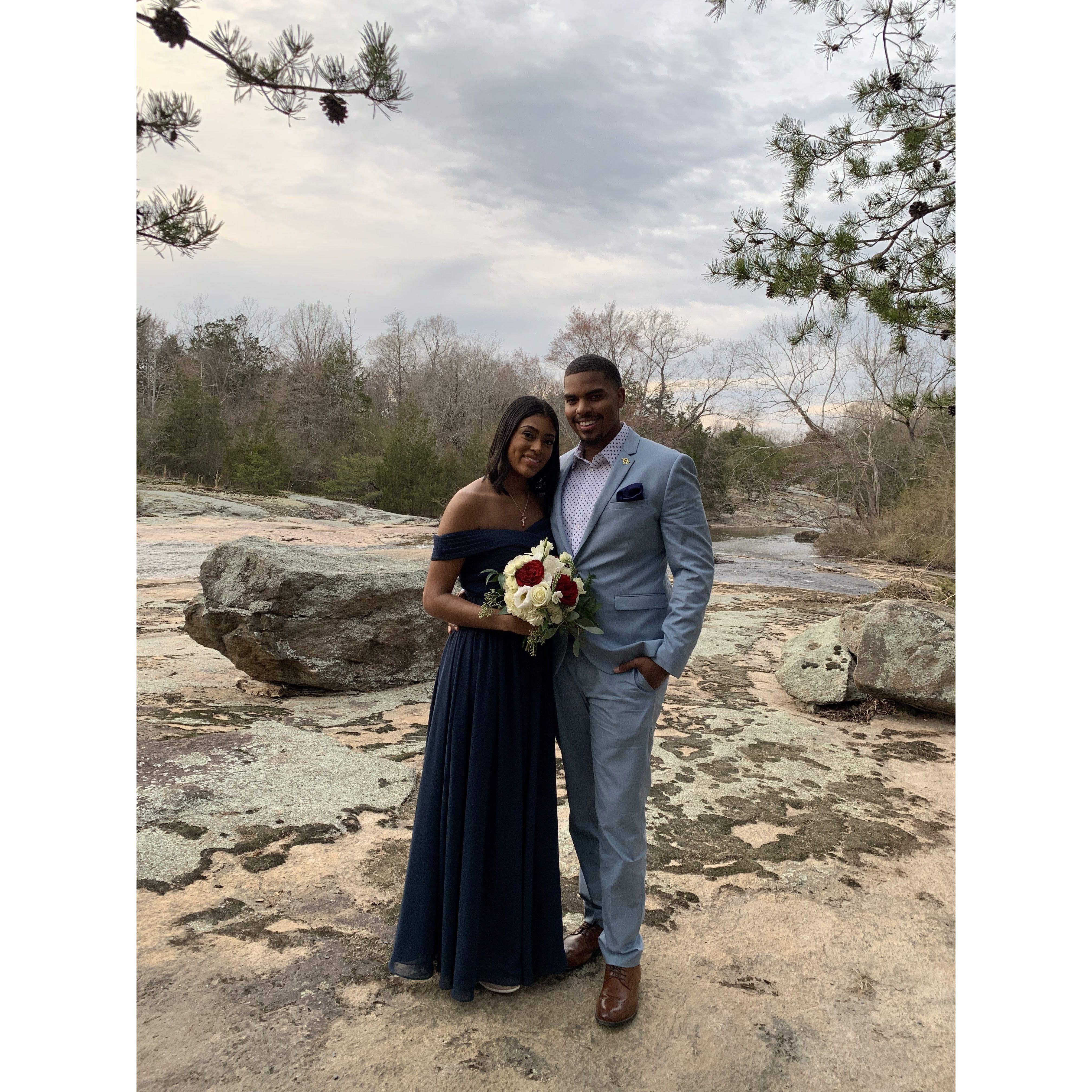 J+D at Yazmean's (bride's sister) wedding