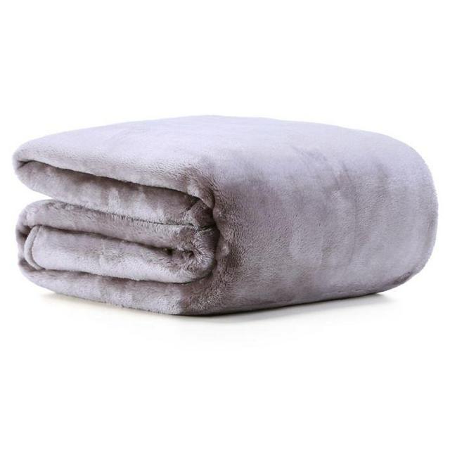 VelvetLoft® Plush Throw Blanket in Grey
