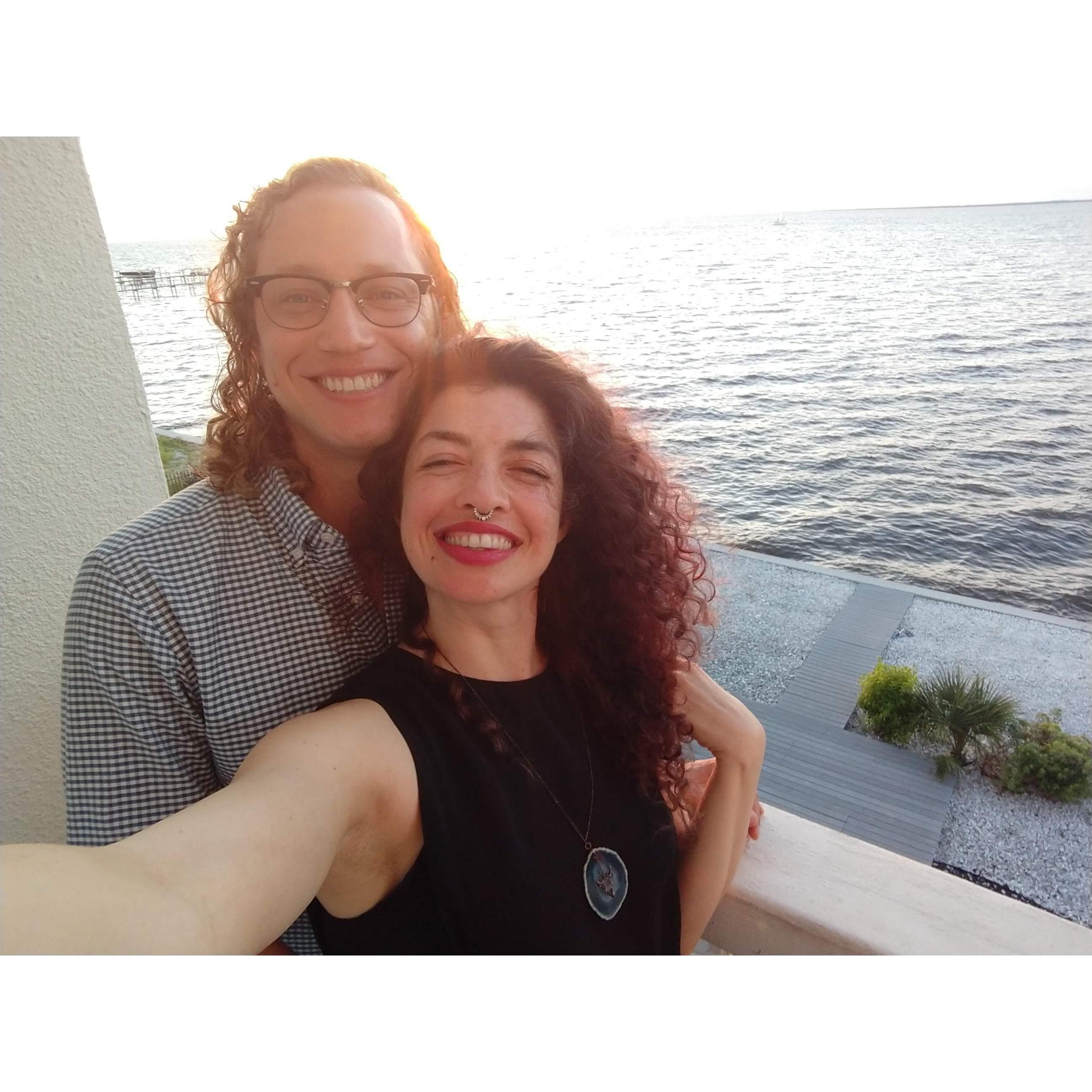 Enjoying the Sunset at Apollo Beach!