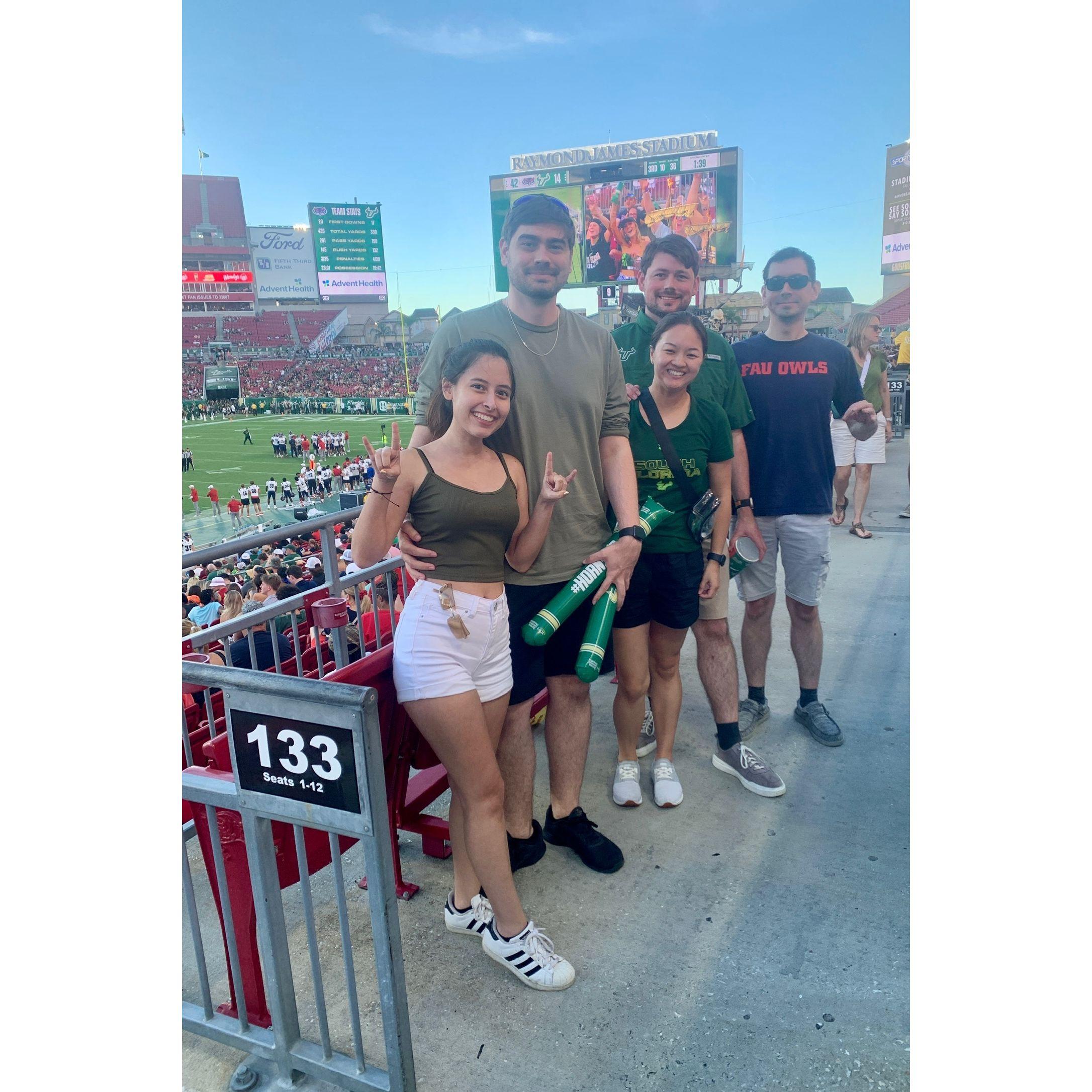 Rooting USF for the day (go FSU!)