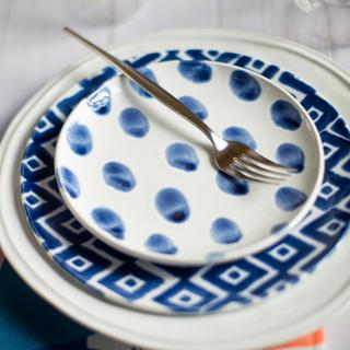 Santorini Dot Cocktail Plate