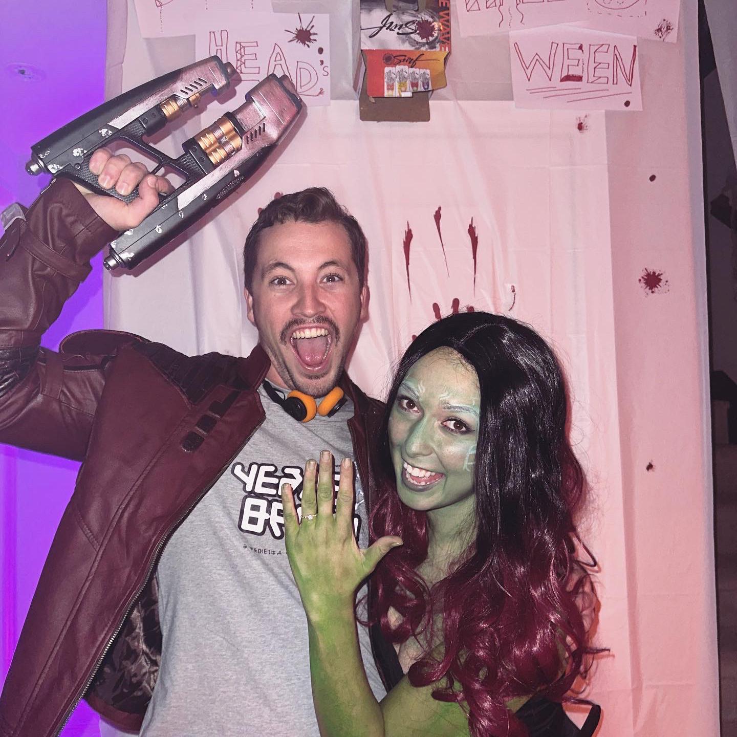 Halloween as Starlord and Gamora