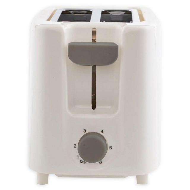 Continental Electric 2-Slice Cool Touch Toaster in White