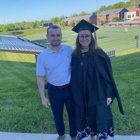 Maddie's master program graduation, May 2025, Bulter University