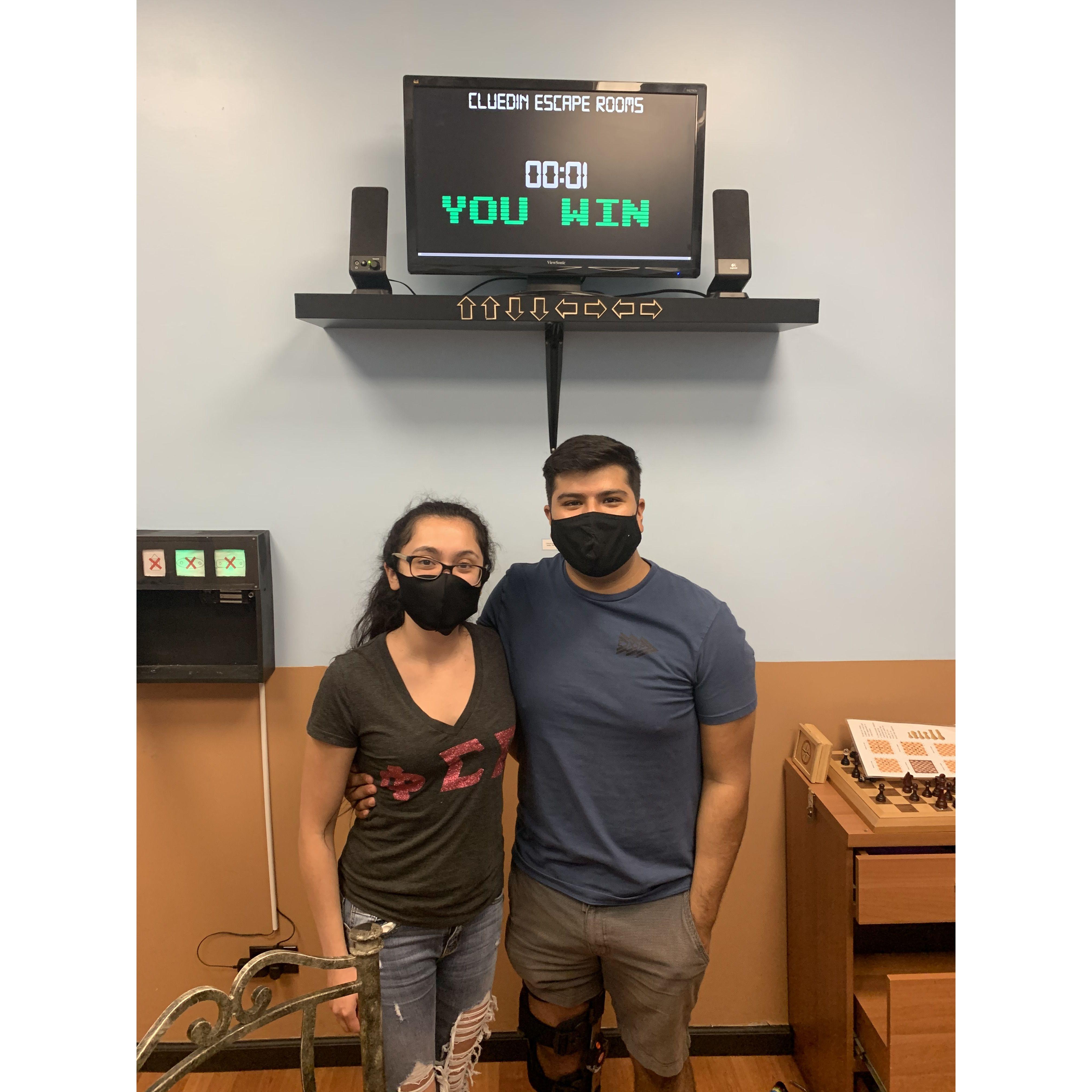 Our first escape room