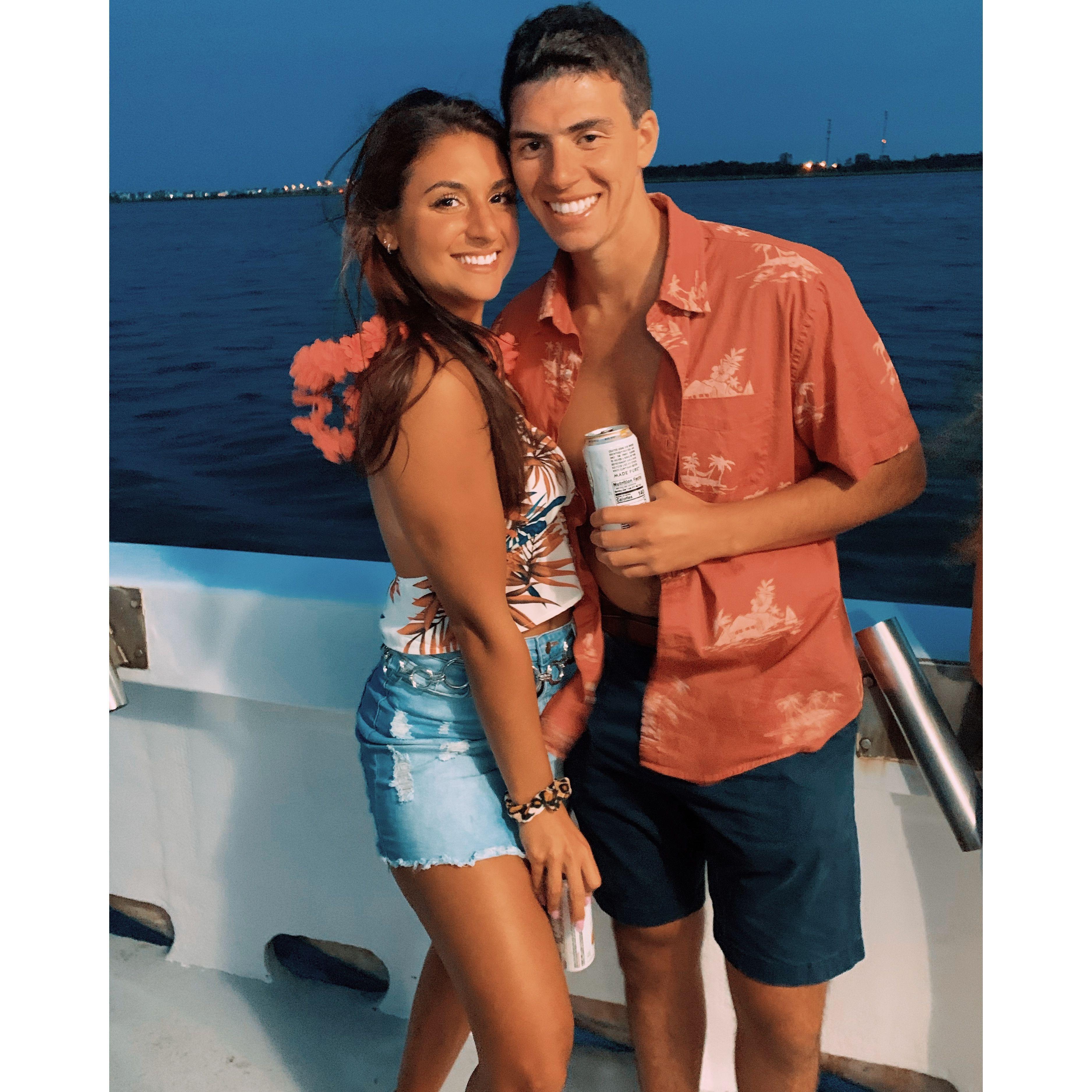 Our first outing as an official couple in August 2020.