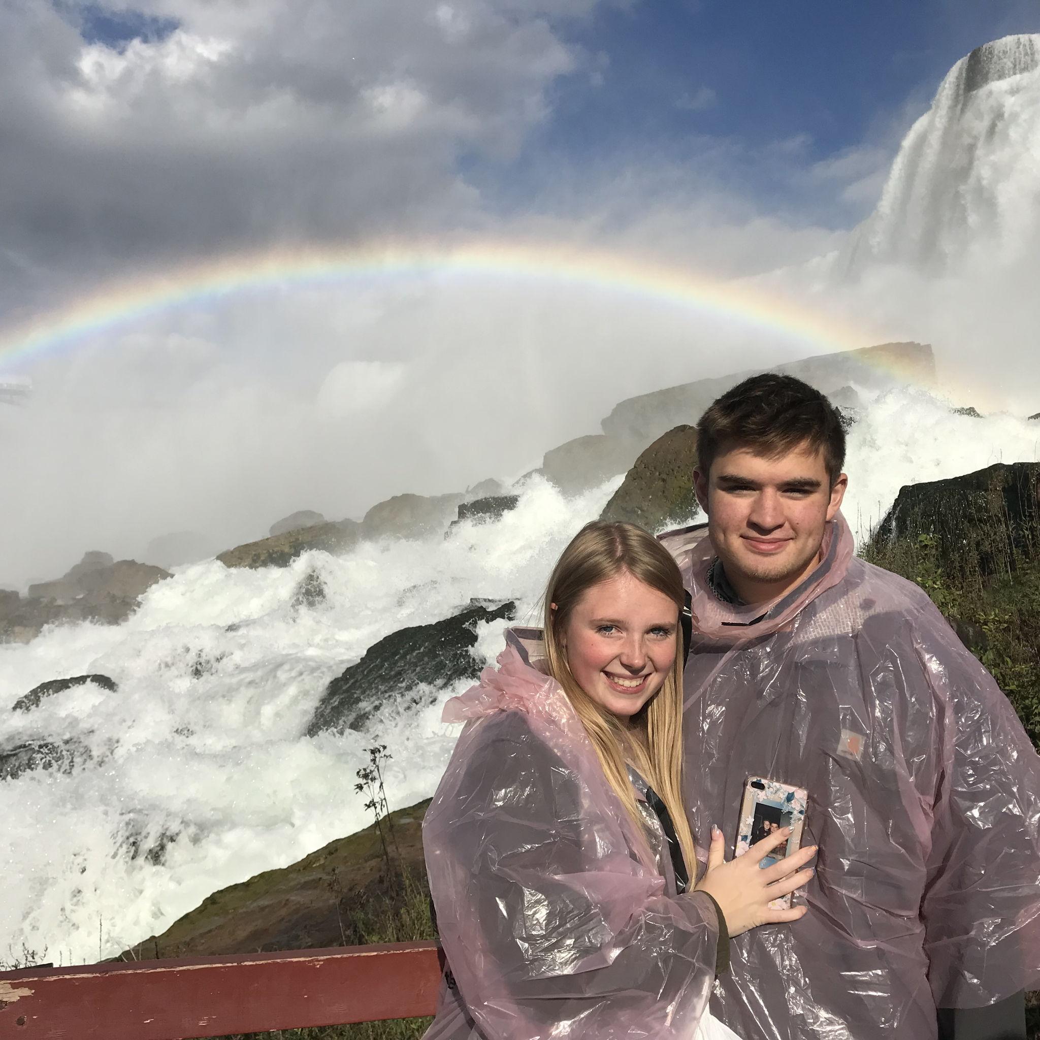 Megan and Zack in Niagra Falls in October 2018