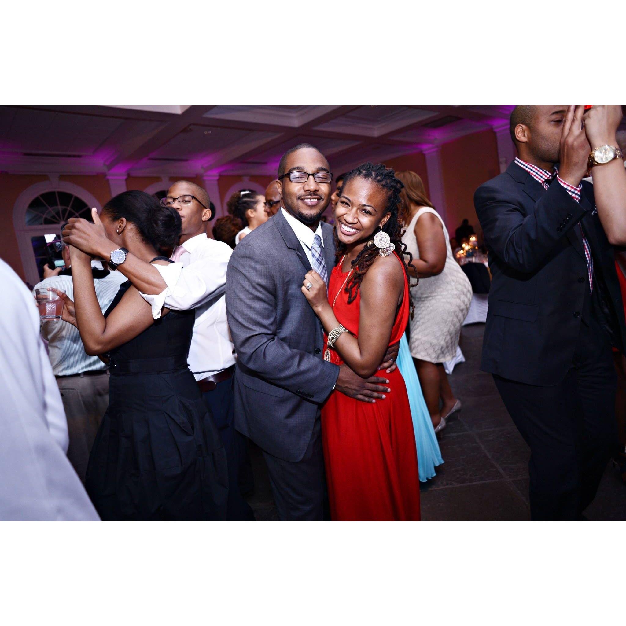 May 25, 2014, NOLA: Justin & Kiyana's wedding, where Alia had to drink mocktails to hide the early stages of pregnancy.