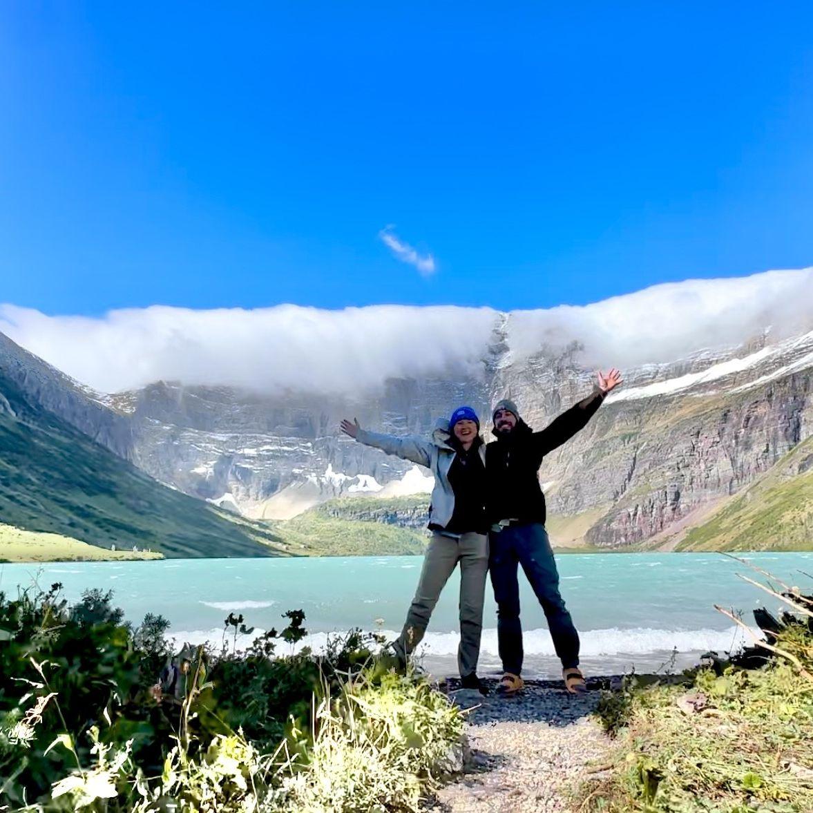 Helen Lake after the storm had passed!