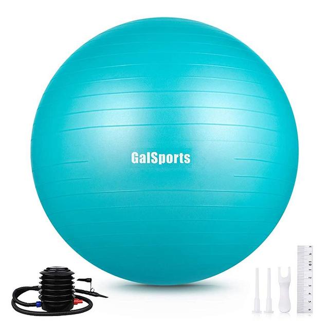 GalSports Exercise Ball (45cm-75cm), Yoga Ball Chair with Quick Pump, Stability Fitness Ball for Birthing & Core Strength Training & Physical Therapy