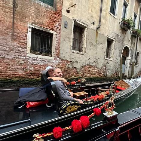Our gondola ride in Venice, Italy!!