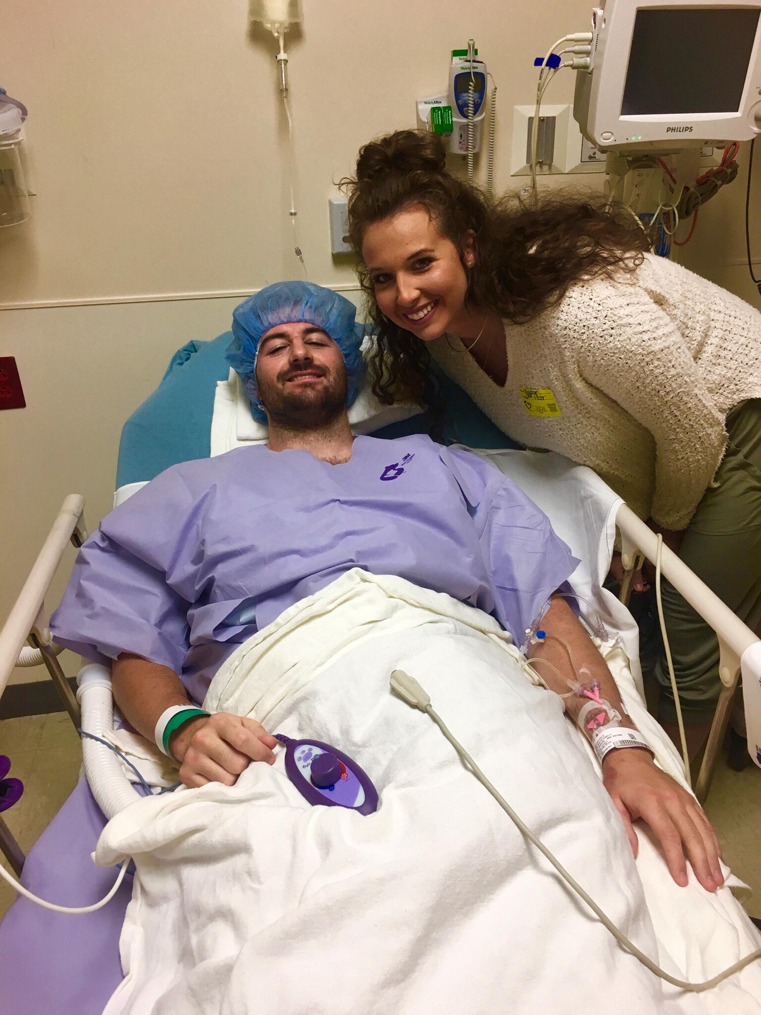 Before Cody's second surgery!