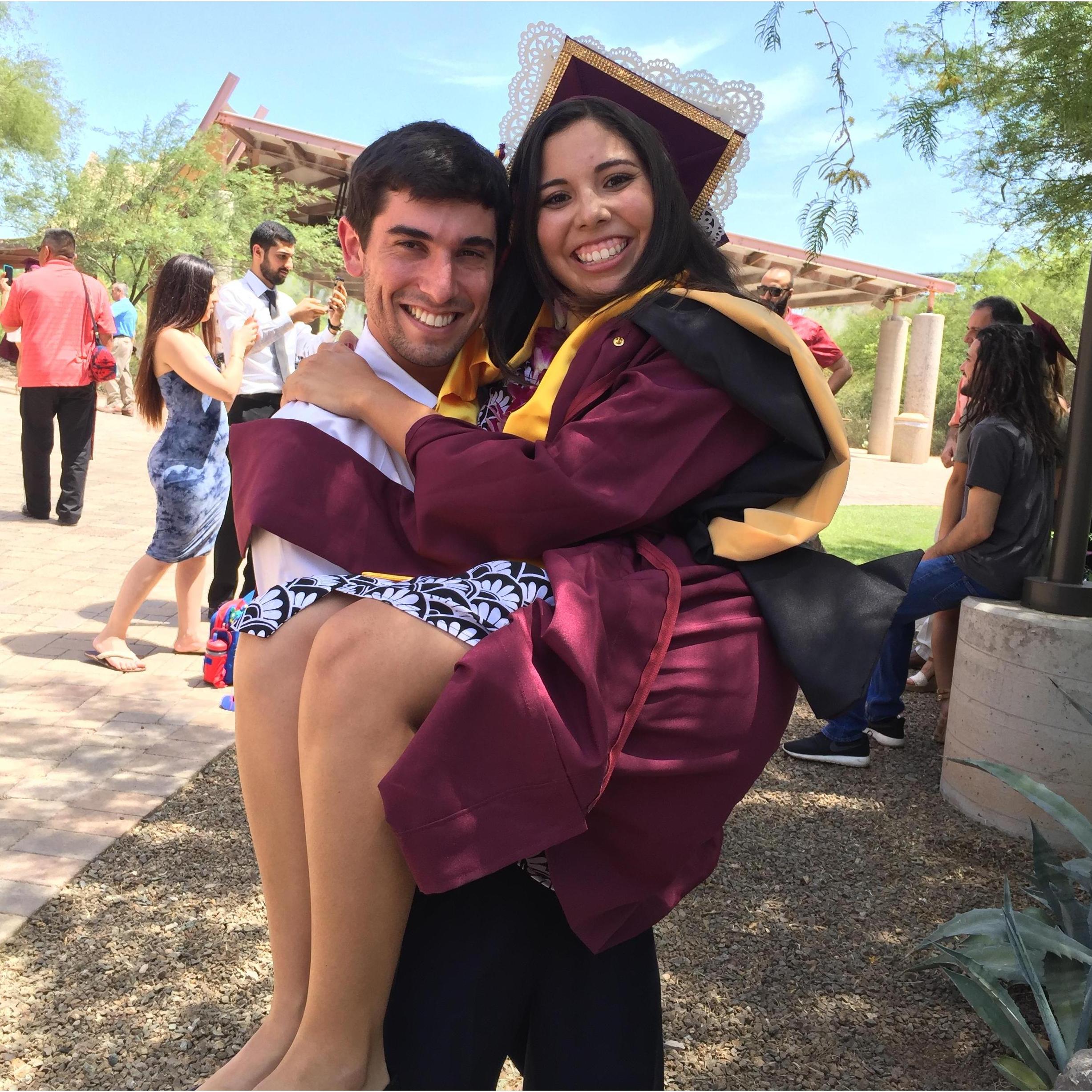 Chae's graduation from Arizona State University from the School of Social Work.