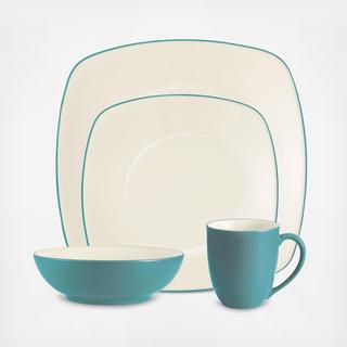 Colorwave Square 4-Piece Place Setting, Service for 1