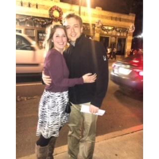 This picture still makes me die! He took me to see the Nutcracker for our first Christmas dating.