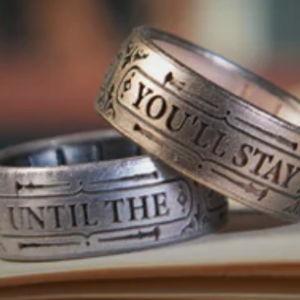 Pair of Enso Rings | You'll Stay With Me Until the Very End