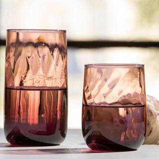 Ruby Tumbler Glass Hand Blown, Set of 6
