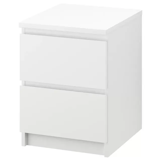 MALM2-drawer chest, white15 3/4x21 5/8 "