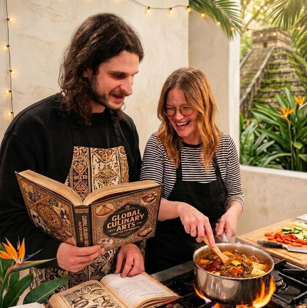 Cooking Lesson on Honeymoon