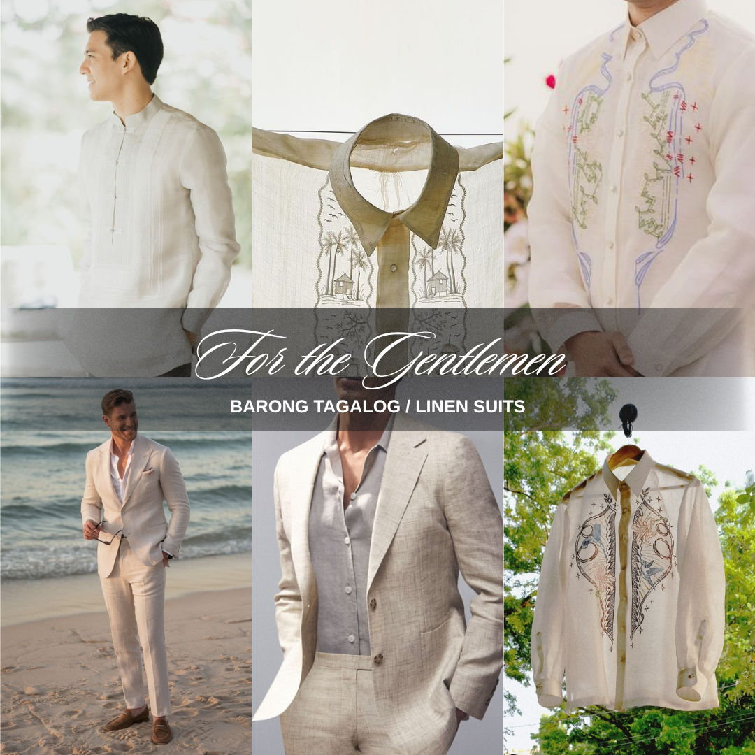 For the Gentlemen, Barong Tagalog or Linen Suits