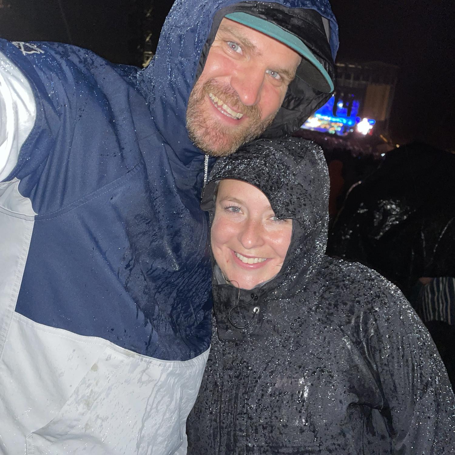 Watching Tyler Childers at the Gorge in a crazy thunderstorm.