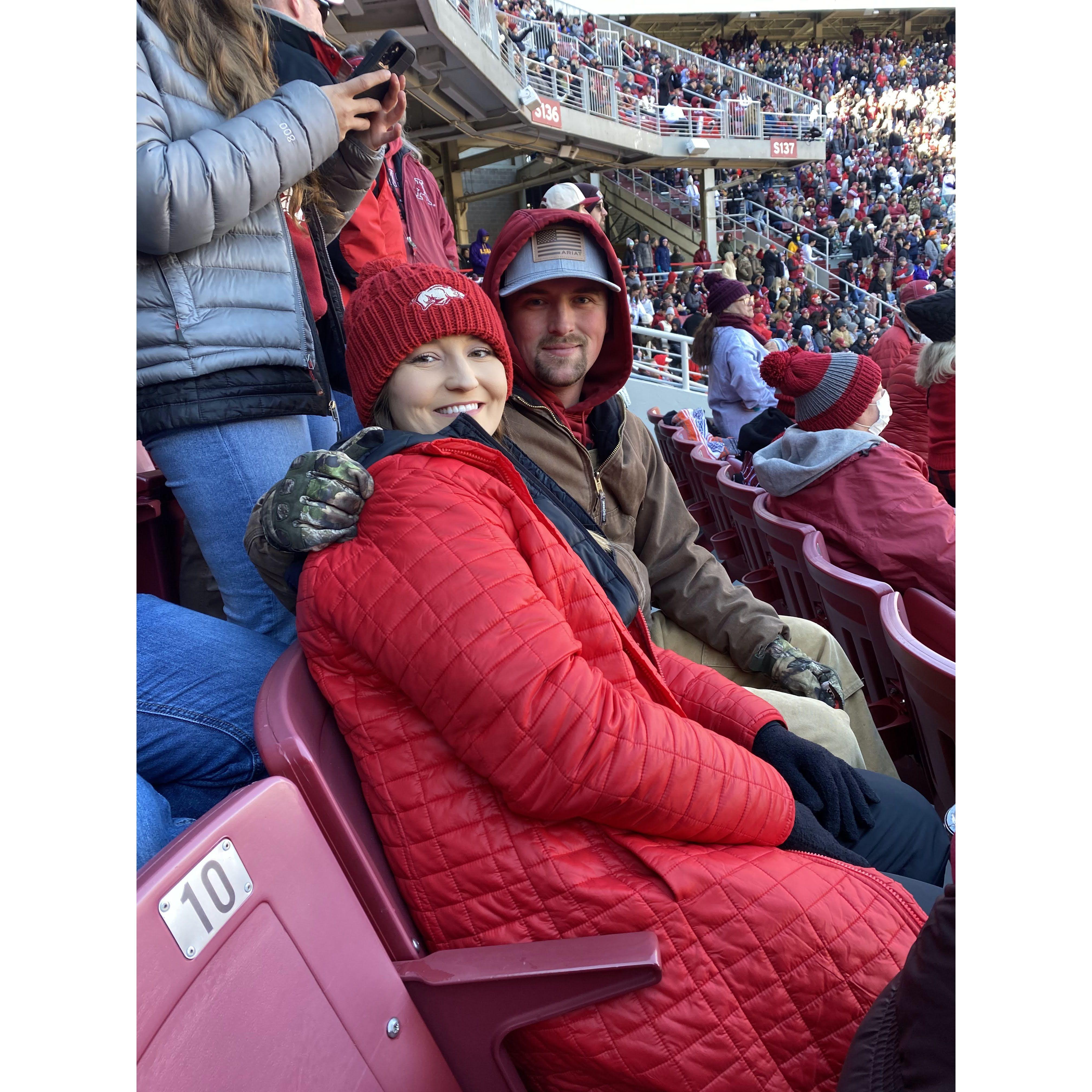 Razorback football game 2022
