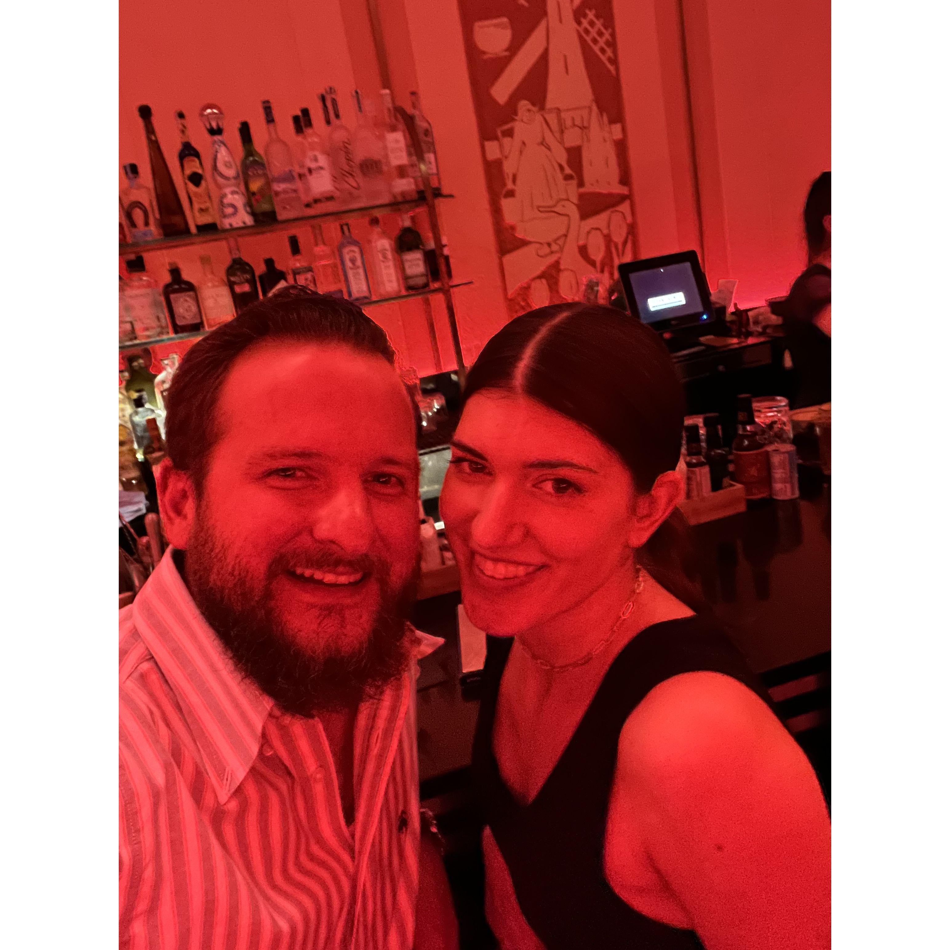 On a date at the Cruise Room in Denver, Colorado