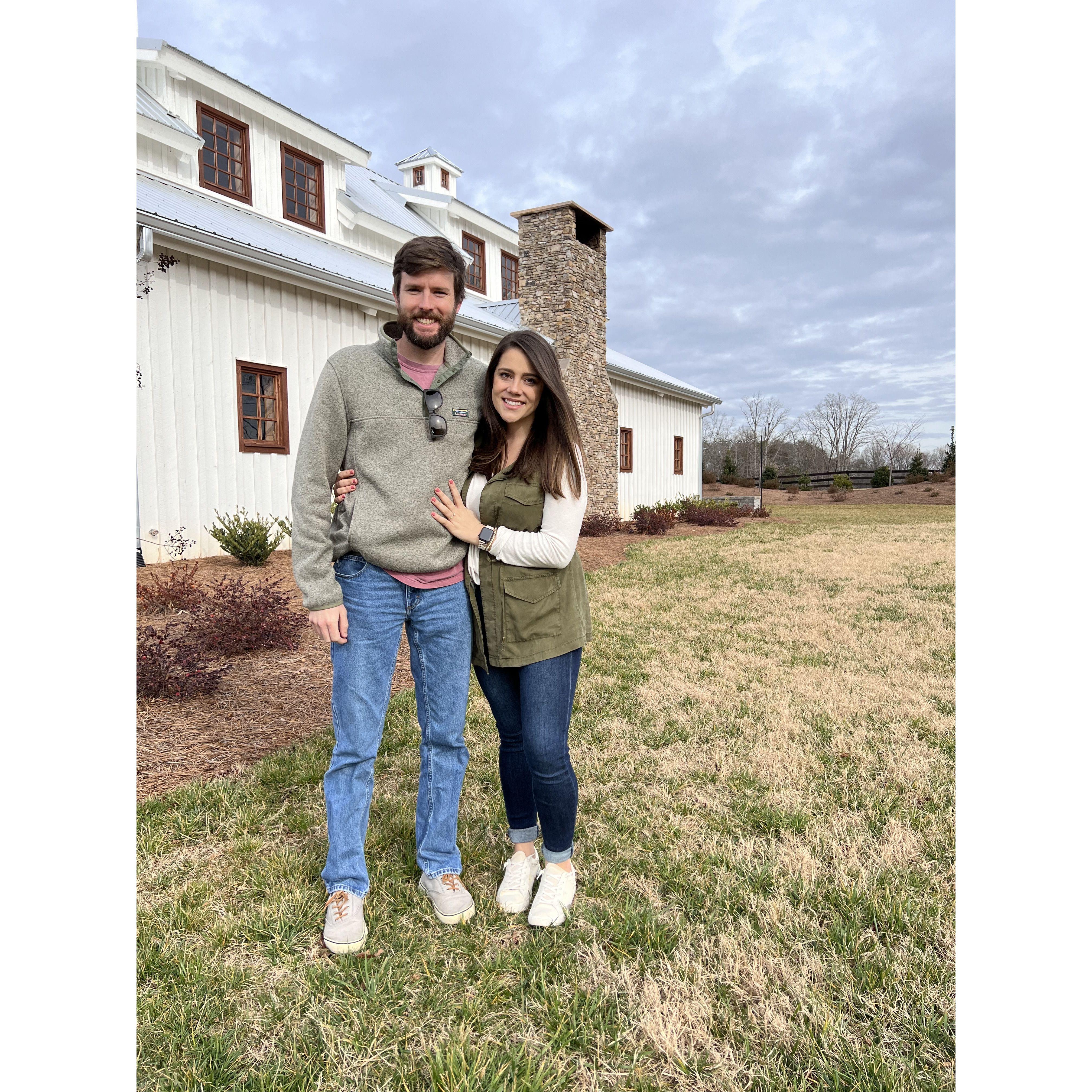 We toured the Barn at Shelton Farms and immediately decided it was the venue for us!