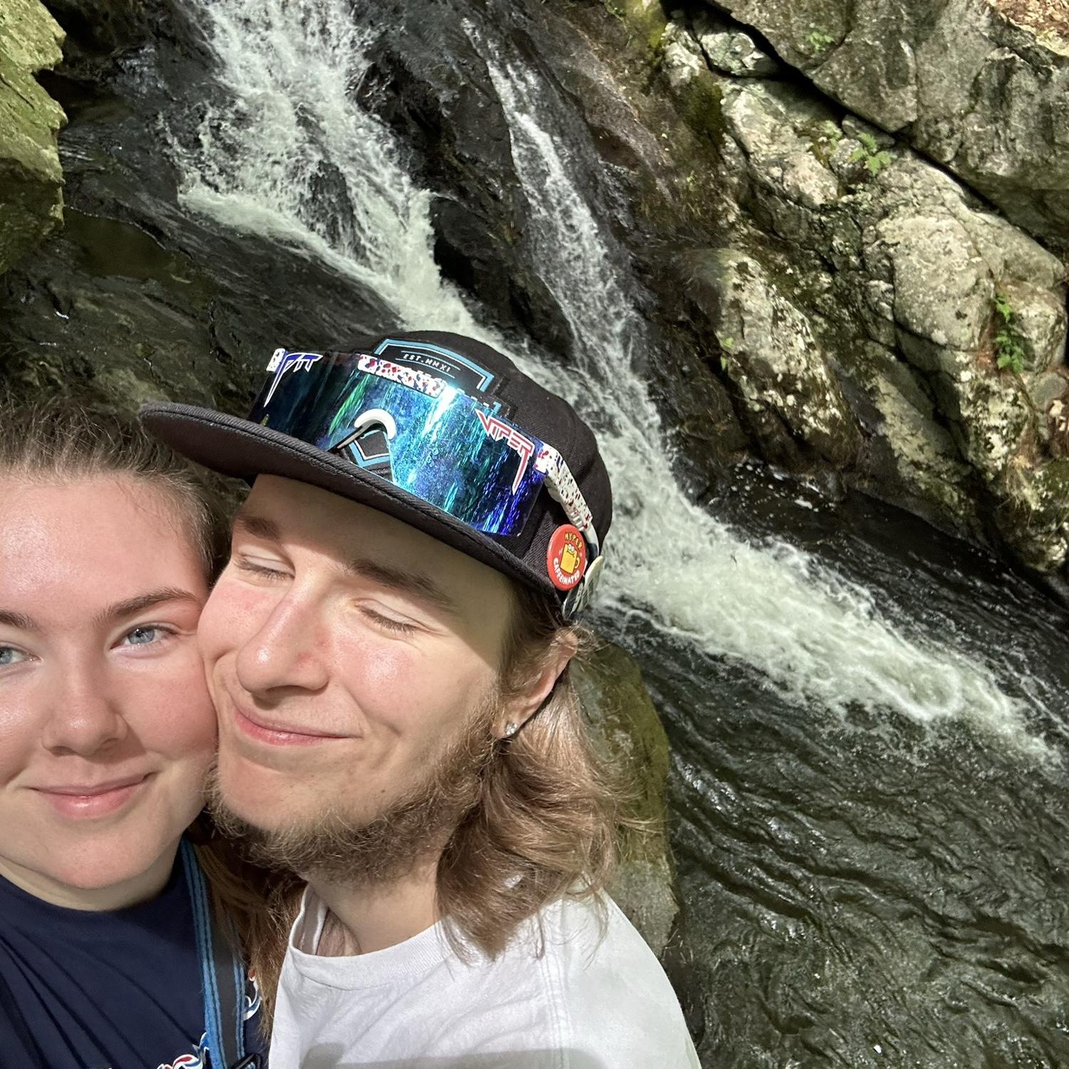 On a hike together!