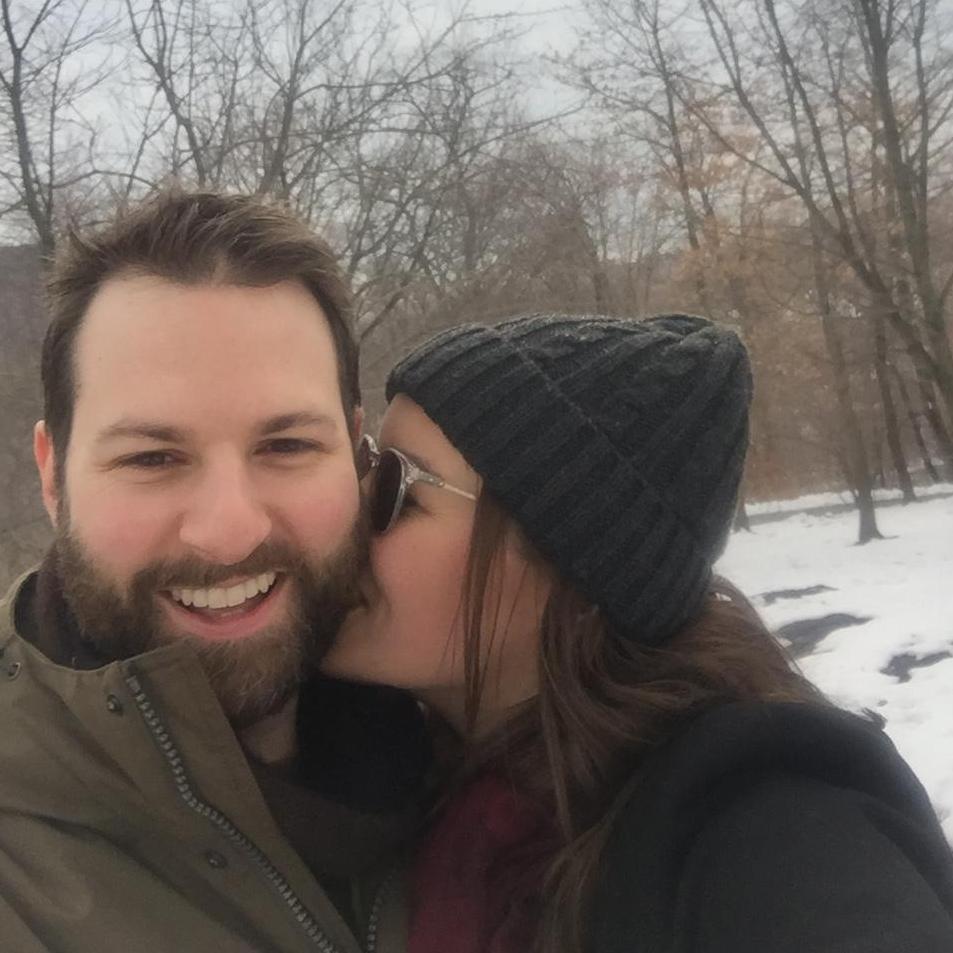 Snowy walk in Central Park