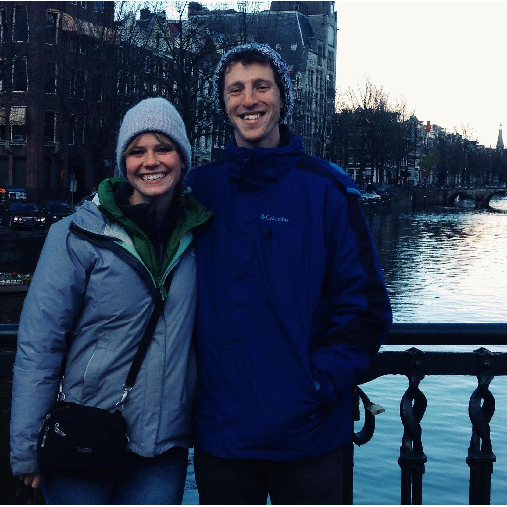 Chilly and happy in Amsterdam :)