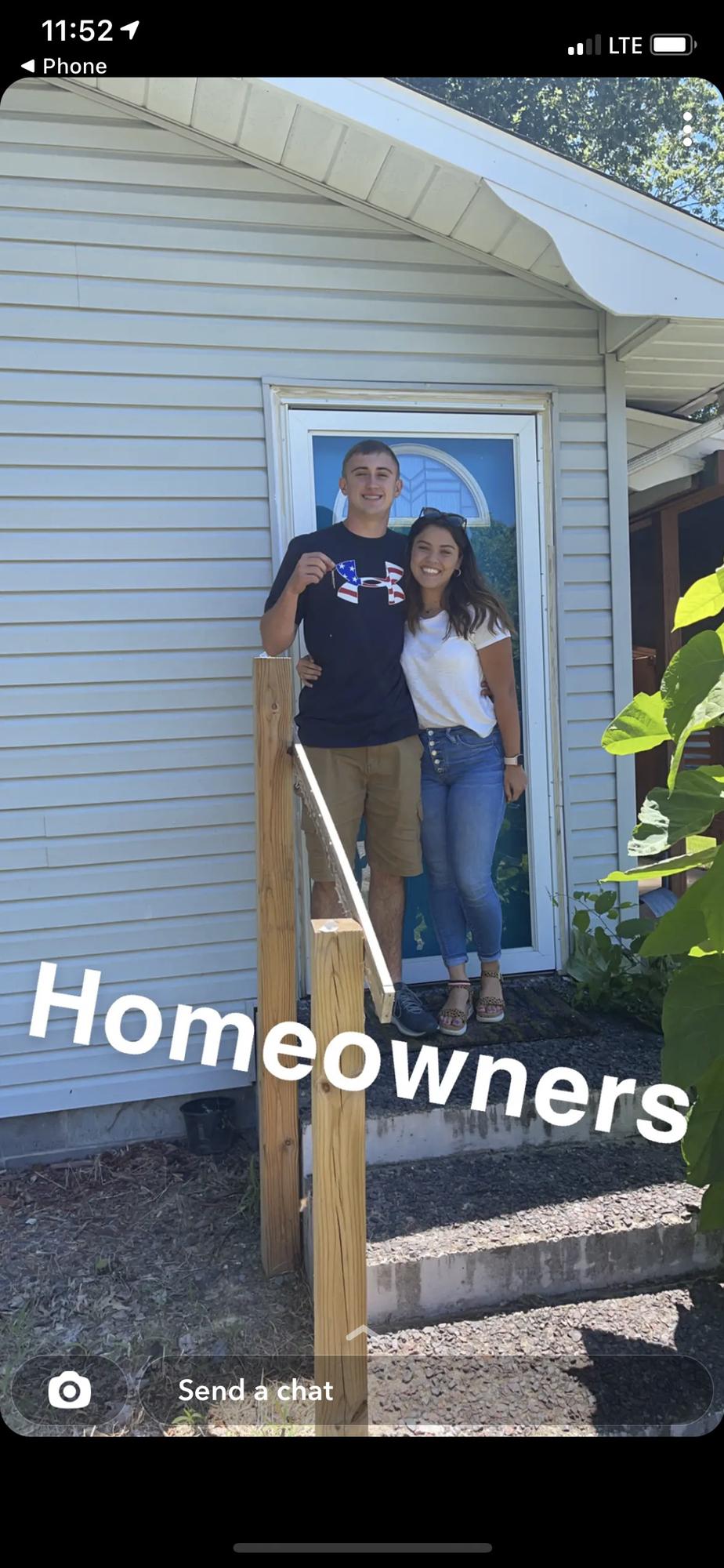 The day we bought our house!