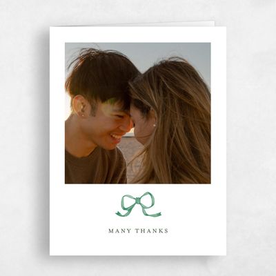 Green Wedding Thank You - Perkins Photo