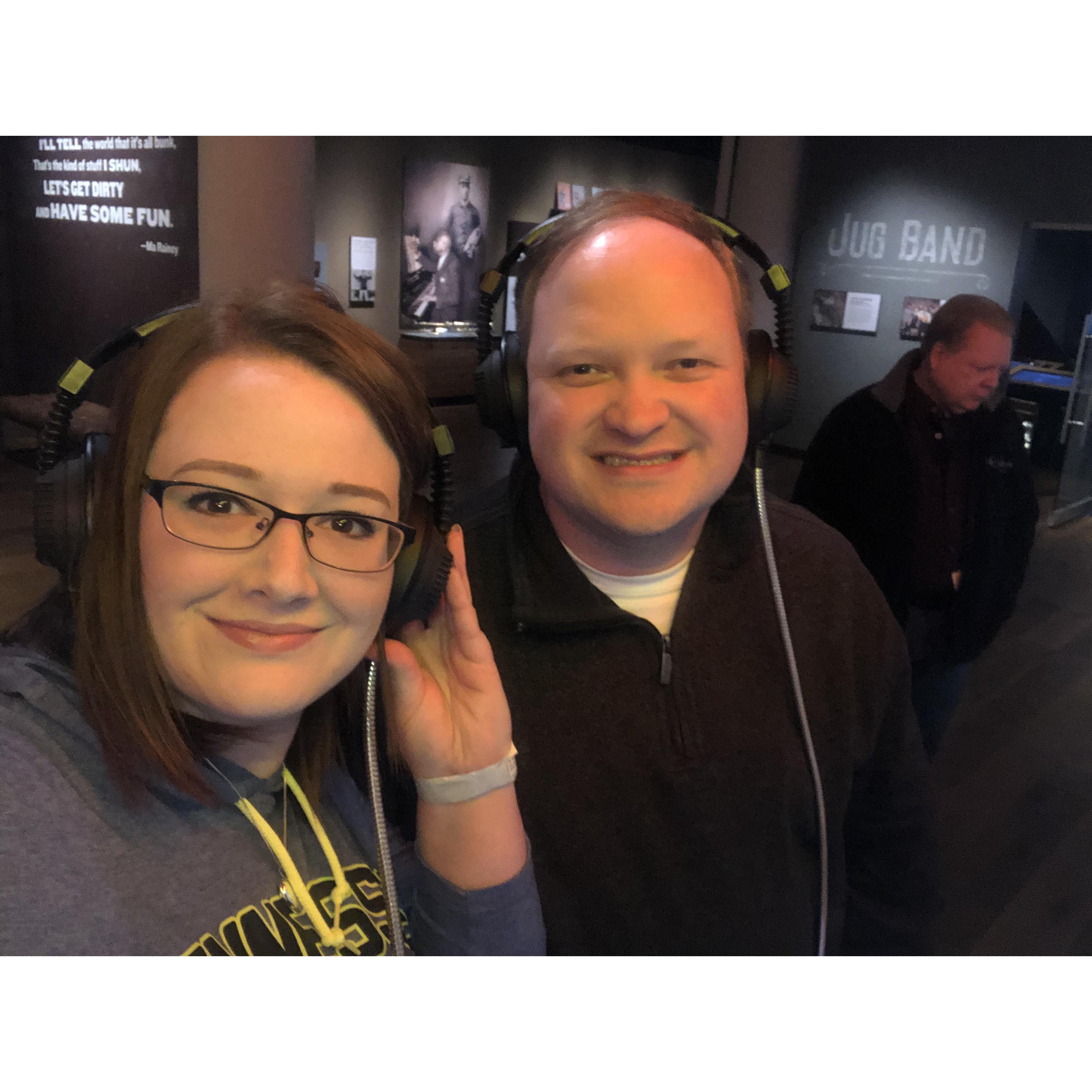 Exploring the Blues museum in STL.