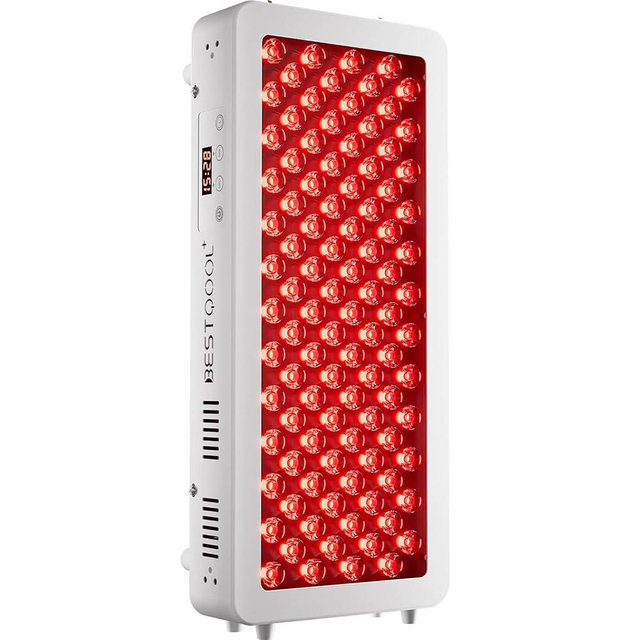 Bestqool Red Light Therapy Device for Body, Skin. Near Infrared Light Therapy, 100 Clinical Grade Dual Chip LEDs, 660nm 850nm High Power Red Light Panel for Pain Relief, Anti-Aging. 170W.