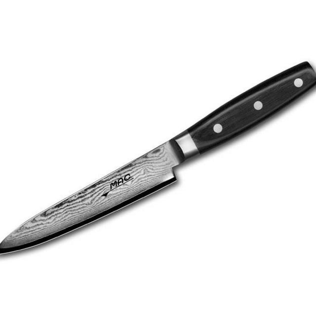 MAC Damascus Utility Knife, 5.25" | Cutlery and More