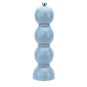 Bobbin Periwinkle Wood Lacquer Salt or Pepper Mill Grinder | 9.5in