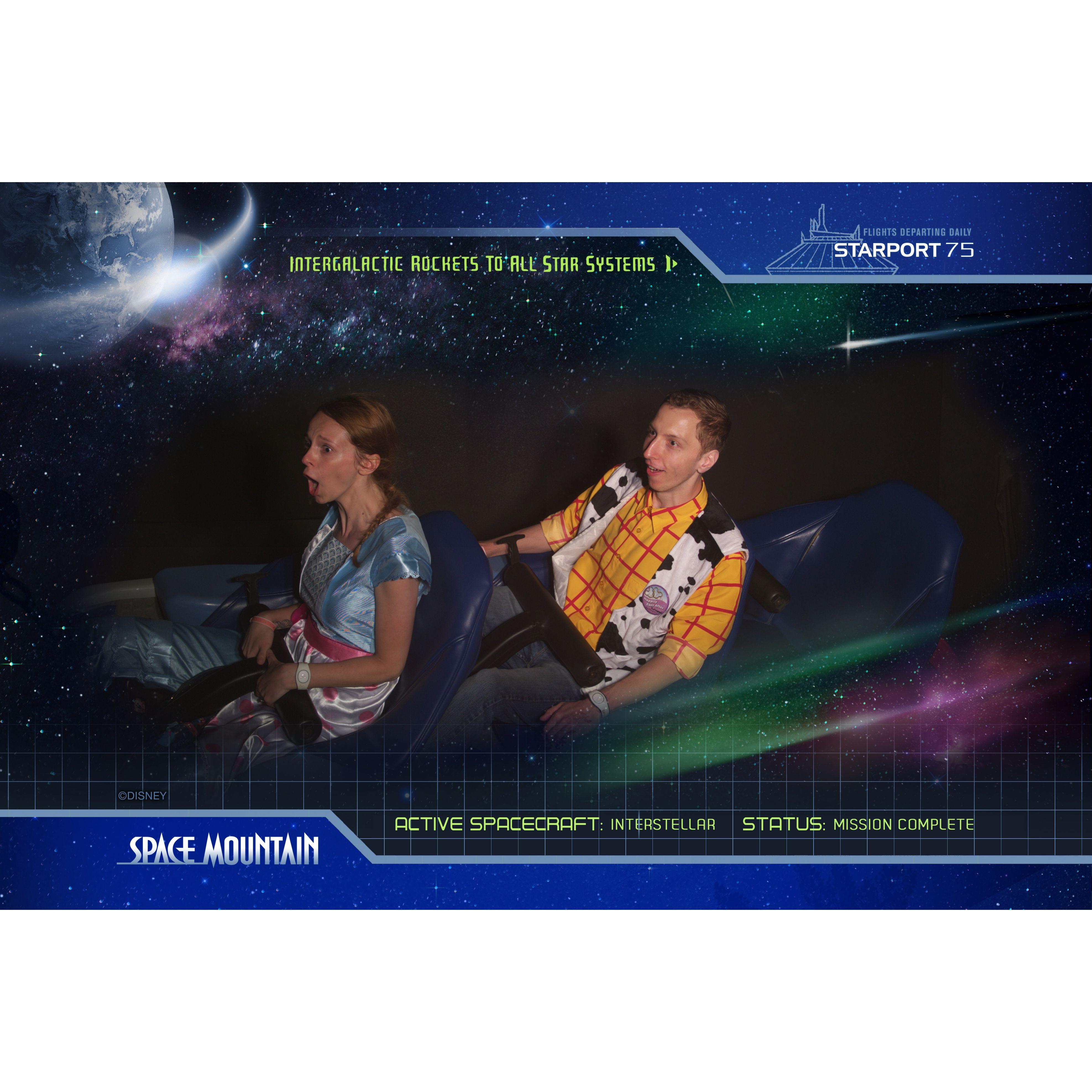 Having a BLAST on Space Mountain :D