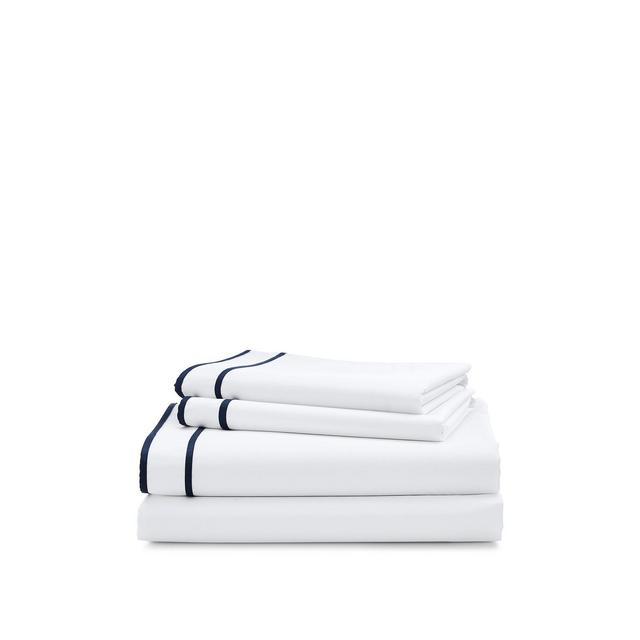 Lauren Ralph Lauren Spencer Border 300 Thread Count Sateen Sheet Set, Queen