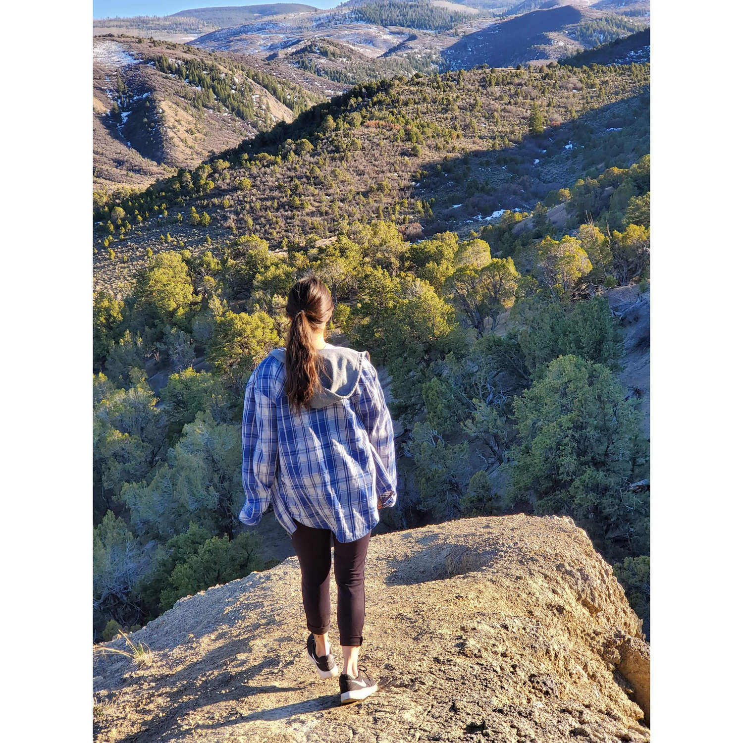 Jacy taking in the view in Eagle, CO