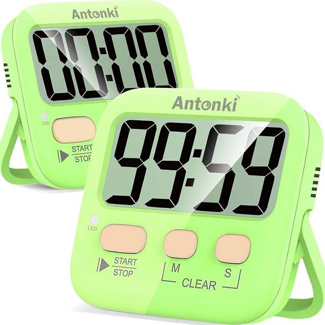 Timer, Timer for Kids, Kitchen Timer, 2 Pack Digital Timer for Cooking, Egg Timer, Cute Magnetic Desk Timers for Classroom, Teacher, Toothbrush, Exercise, Oven, Baking, Table, Productivity