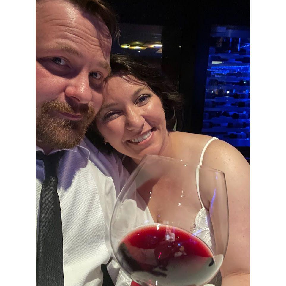 First Dinner as an officially married couple! Chandler's in Boise, ID Nov. 2, 2023